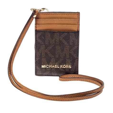 michael kors id holder|michael kors card holder wristlet.